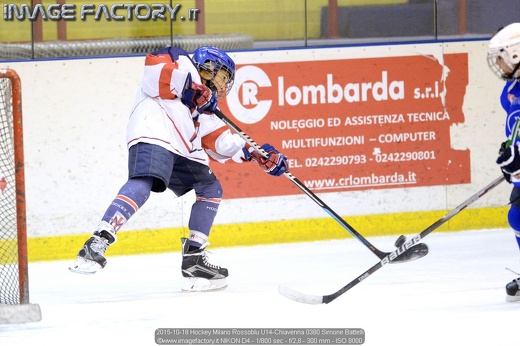 2015-10-18 Hockey Milano Rossoblu U14-Chiavenna 0380 Simone Battelli